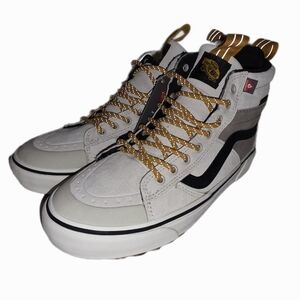 Vans Men's High-Top Sneakers - Cream and Black